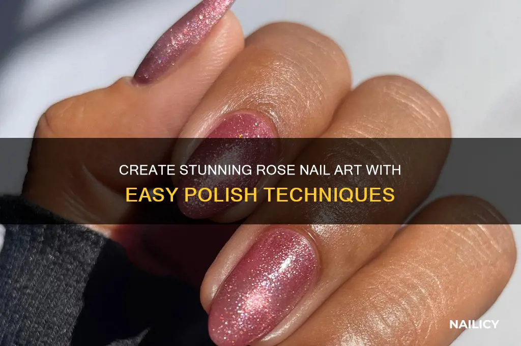 how to make a rose out of nail polish