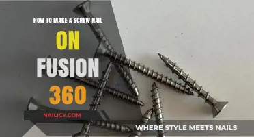 Creating a Screw Nail Using Fusion 360: A Step-by-Step Guide
