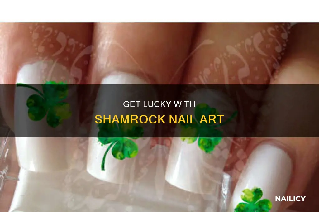 how to make a shamrock nail design