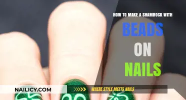 Creating Shamrocks: Beaded Nail Art