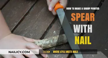 Crafting a Sharp, Pointed Spear with a Nail