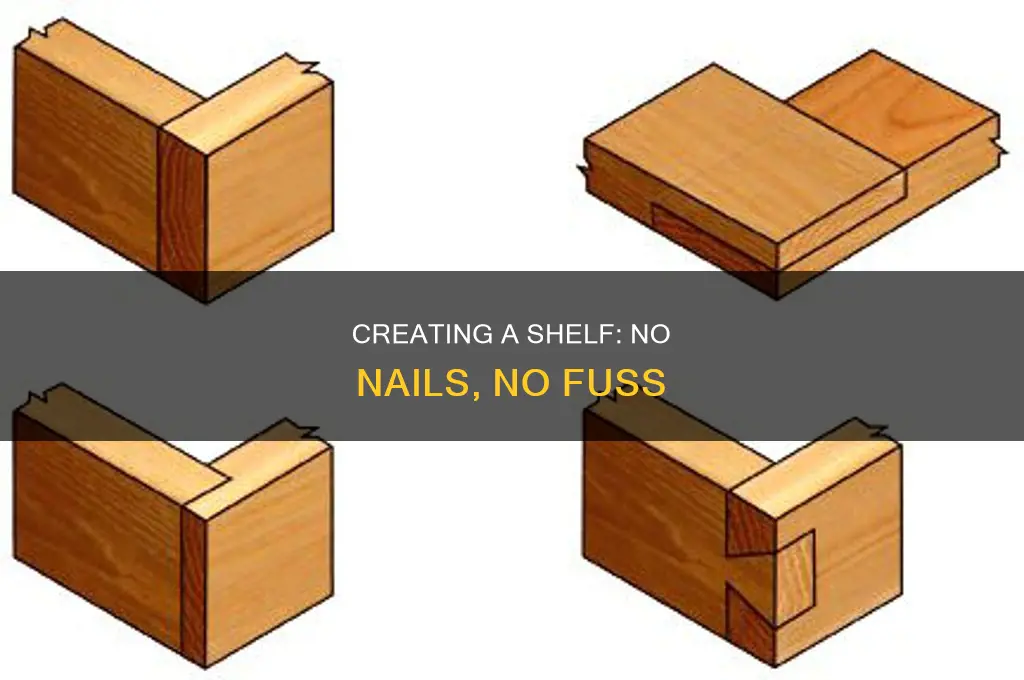 how to make a shelf without nails