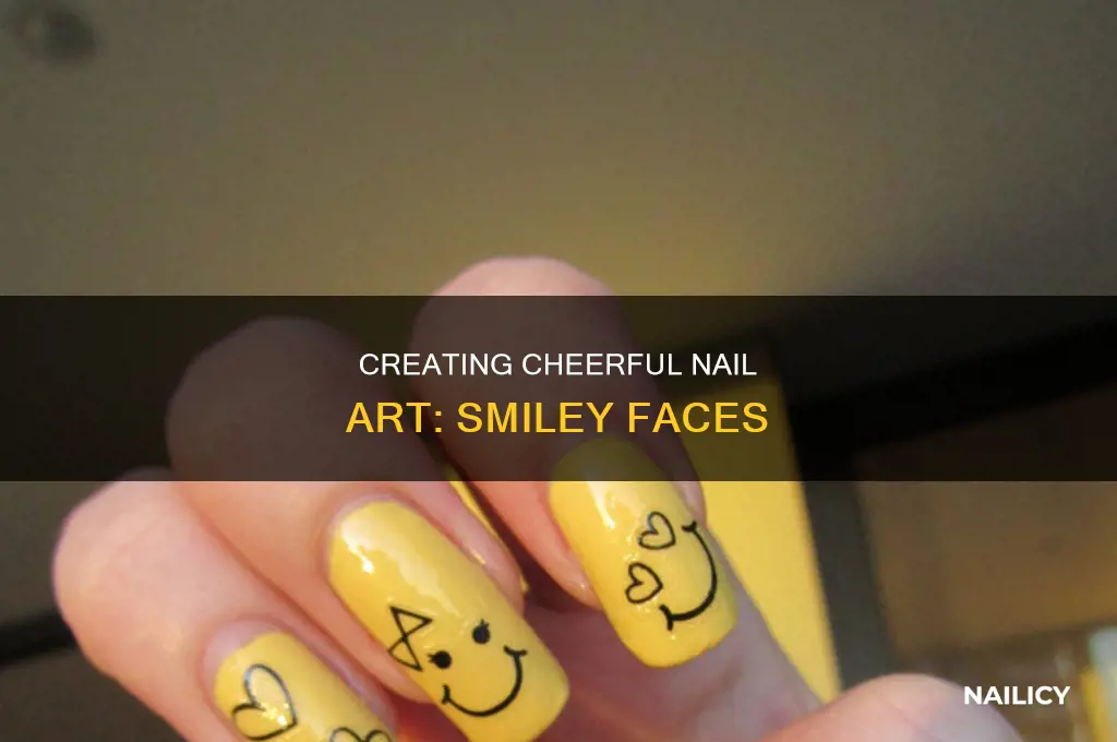 how to make a smily face on your nail