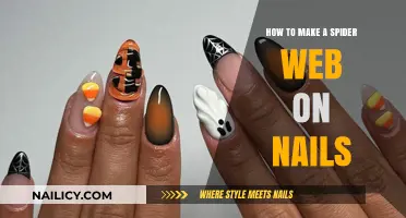 Create a Spooky Spider Web Nail Art Design
