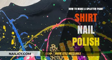 DIY Splatter Paint Shirt: Easy Nail Polish Crafting Guide