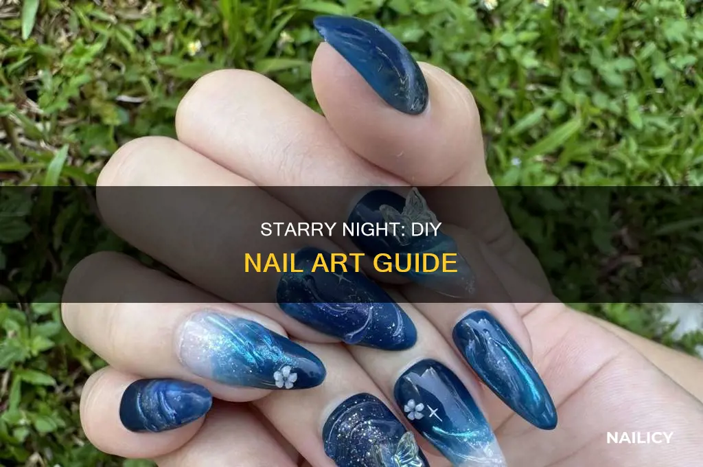 how to make a star nail art