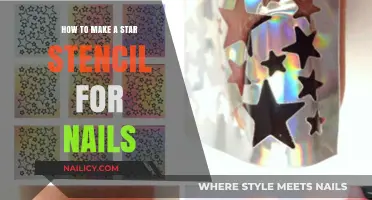 Creating a Star Stencil for Your Nails at Home