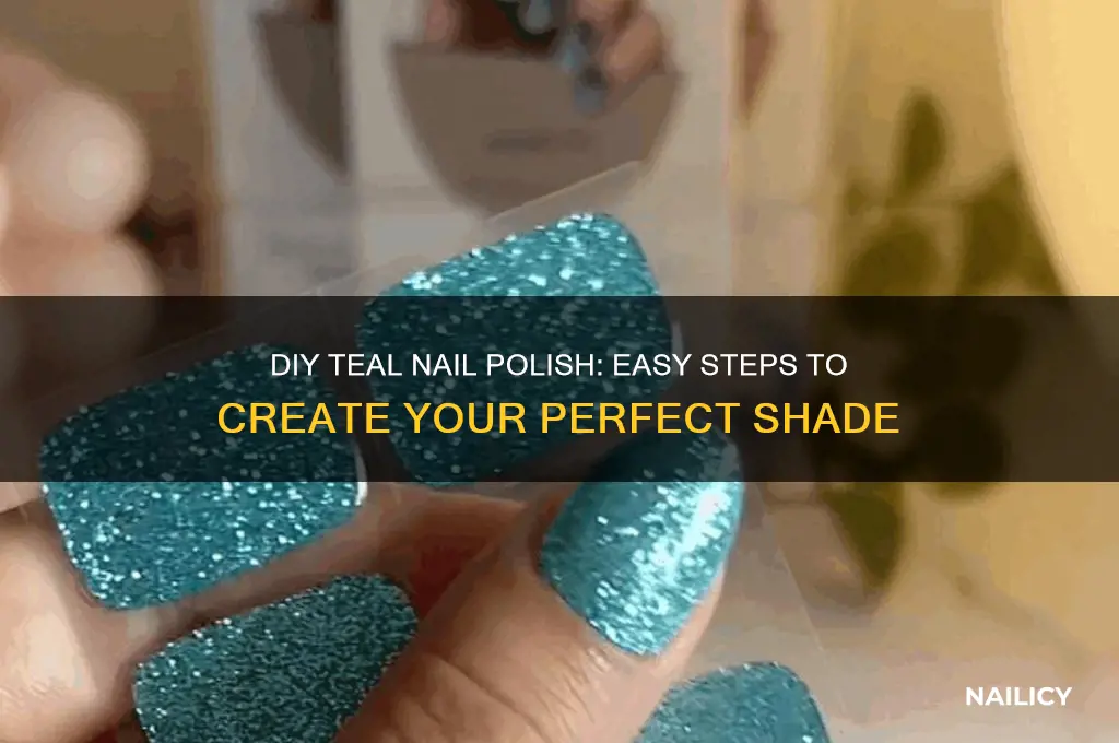 how to make a teal color nail polish