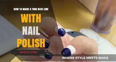 DIY Thin Blue Line Nails: Easy Steps Using Nail Polish