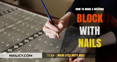 Creating Weaving Block Art with Nails