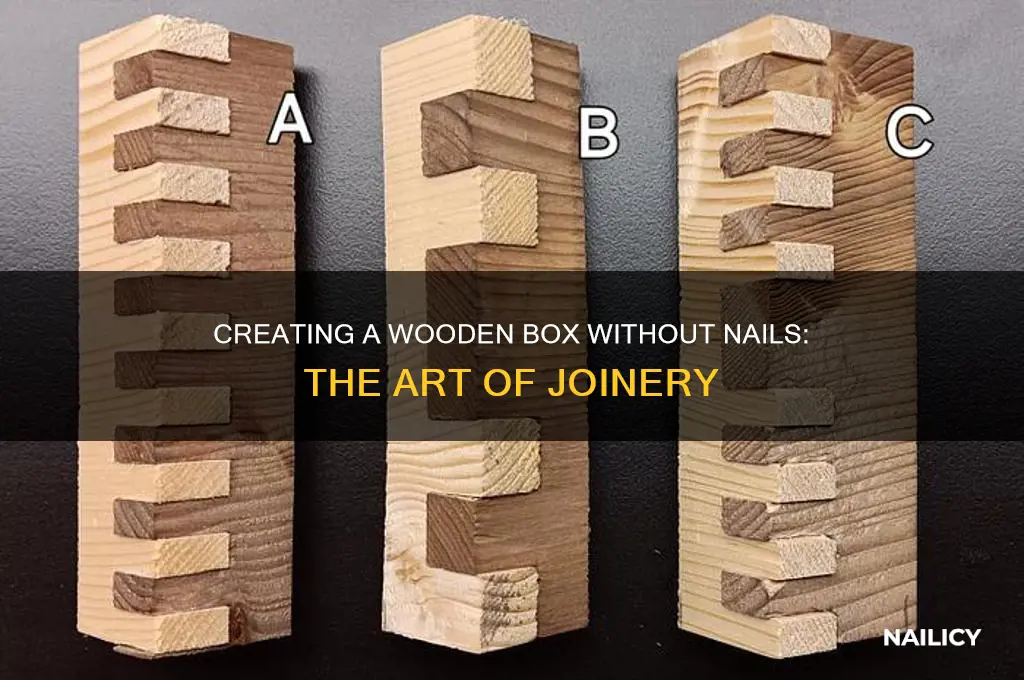 how to make a wood box with no nails