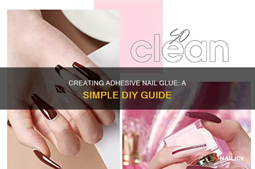 how to make adhesive nail glue