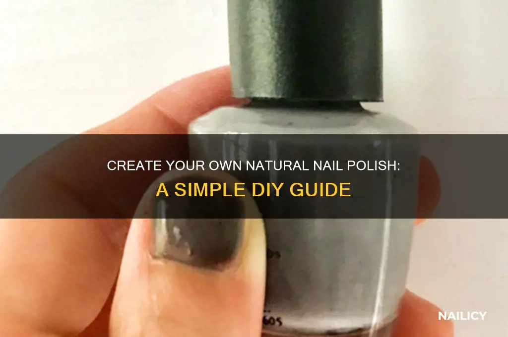 how to make all natural finger nail polish