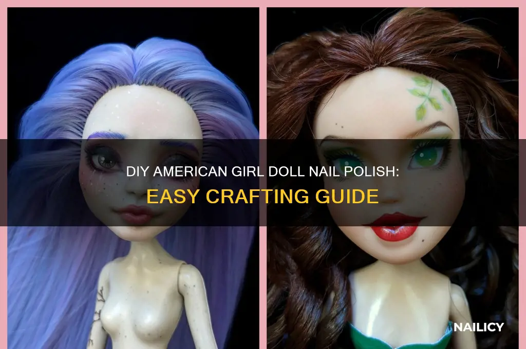 how to make american girl doll nail polish