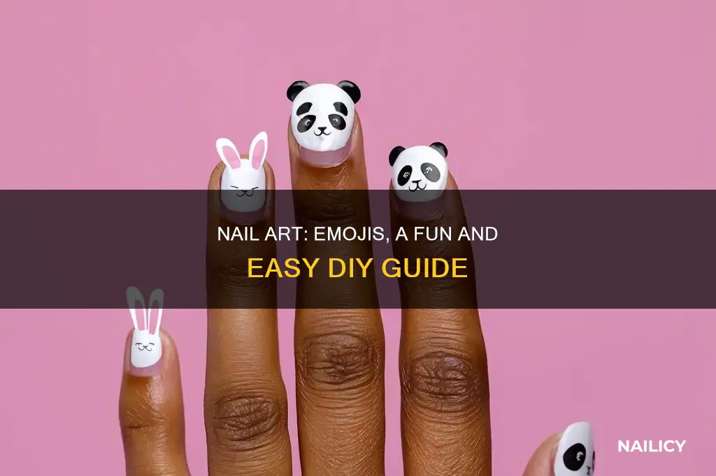 how to make an emoji on your nails