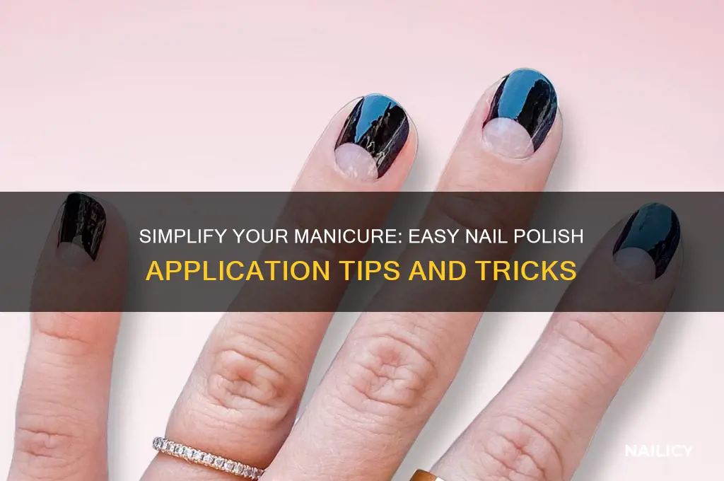 how to make applying nail polish easy