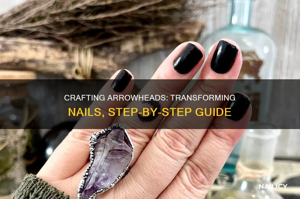 how to make arrowheads out of nails