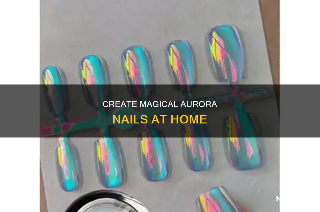 how to make aurora nails