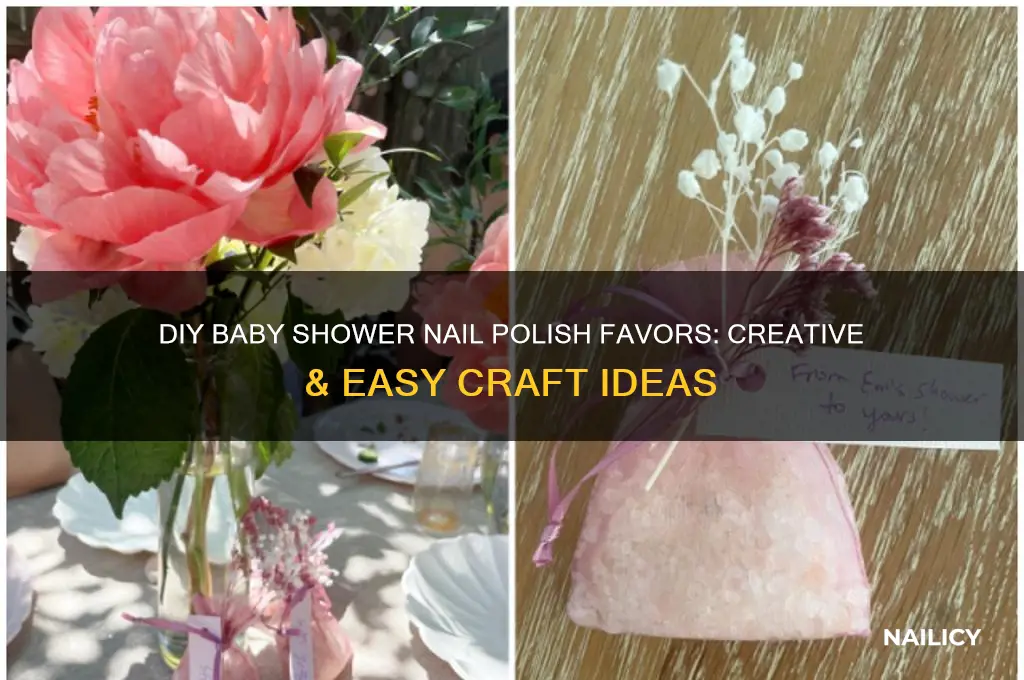 how to make baby shower nail polish favors
