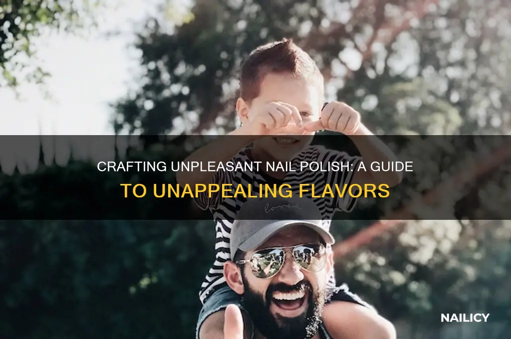 how to make bad tasting nail polish