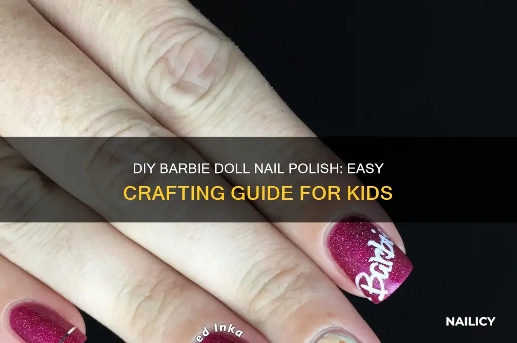 how to make barbie doll nail polish