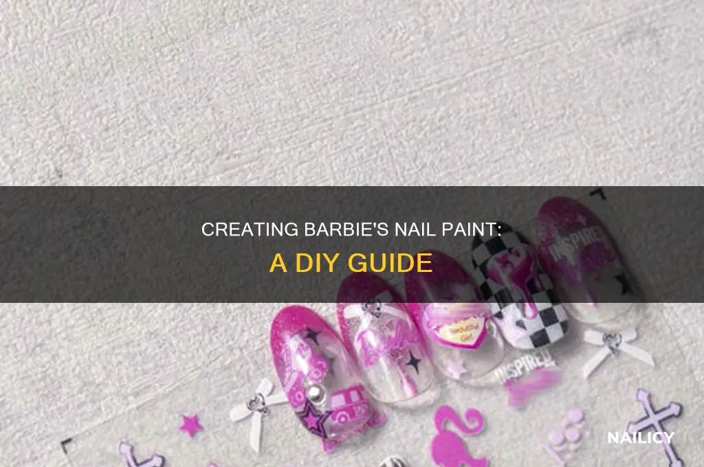 how to make barbie nail paint