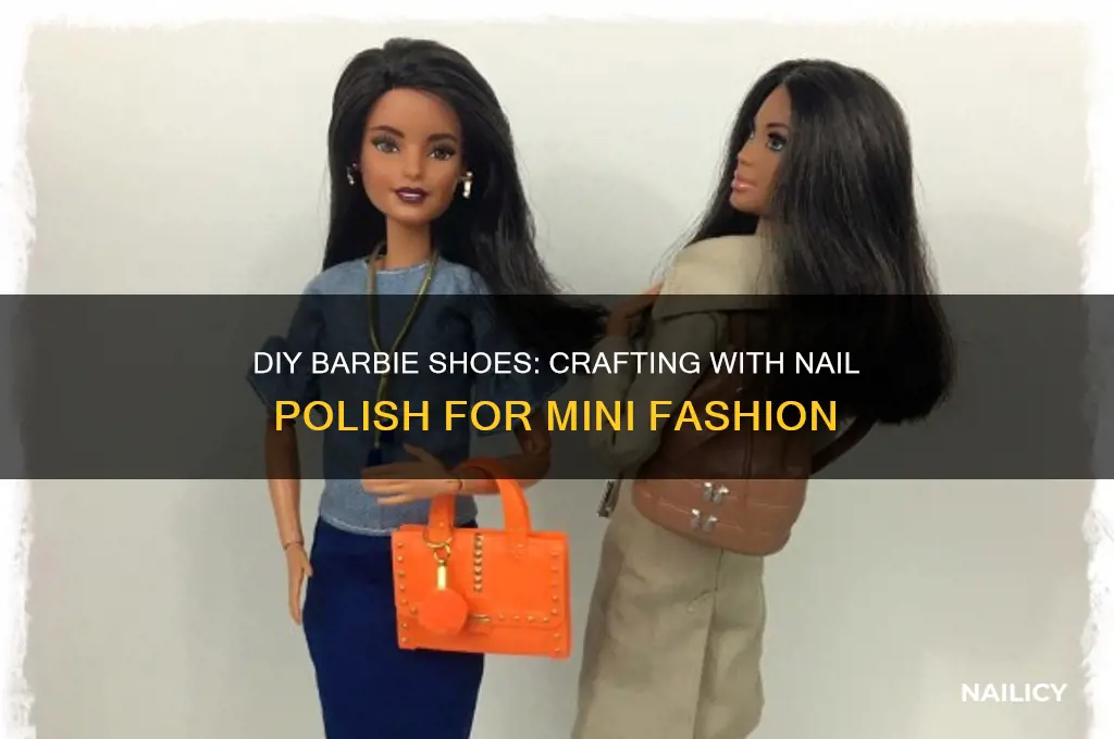 how to make barbie shoes with nail polish
