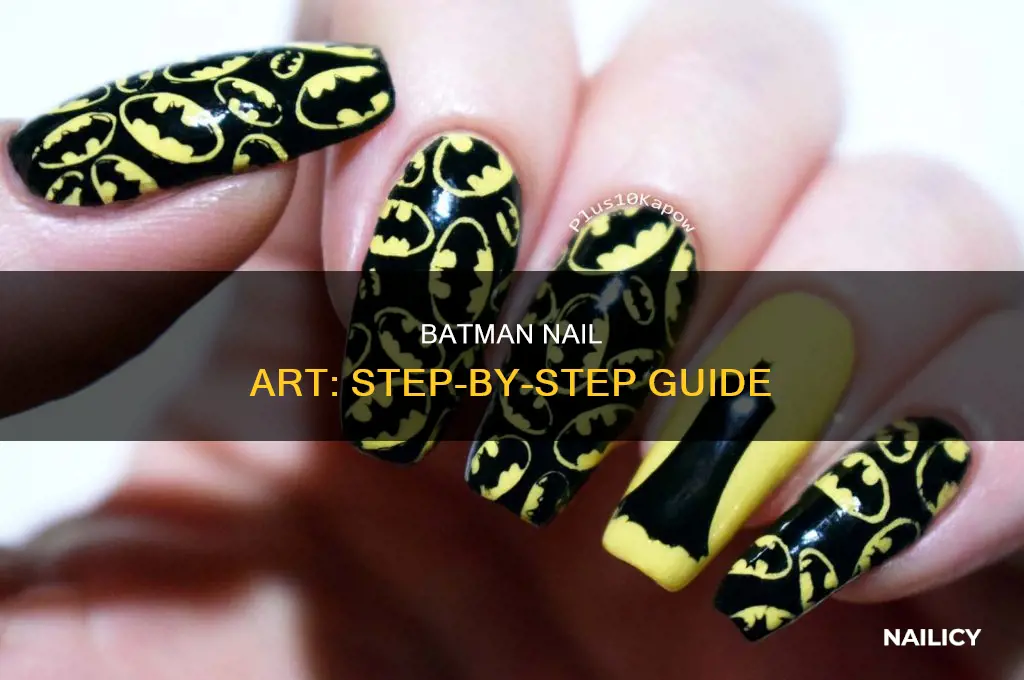 how to make batman nail art