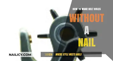 Make Belt Holes: No Nail, No Problem!