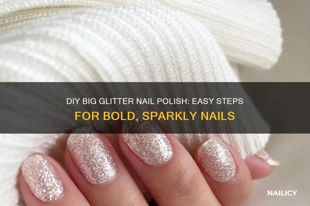how to make big glitter nail polish