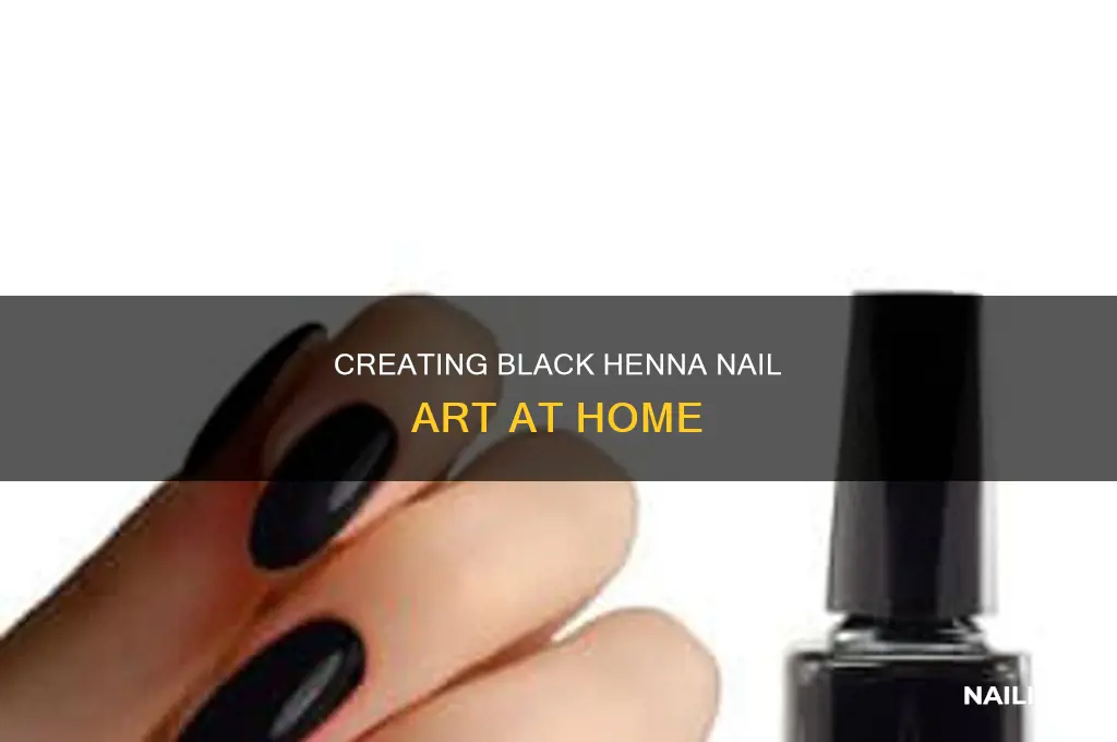 how to make black henna for nails at home