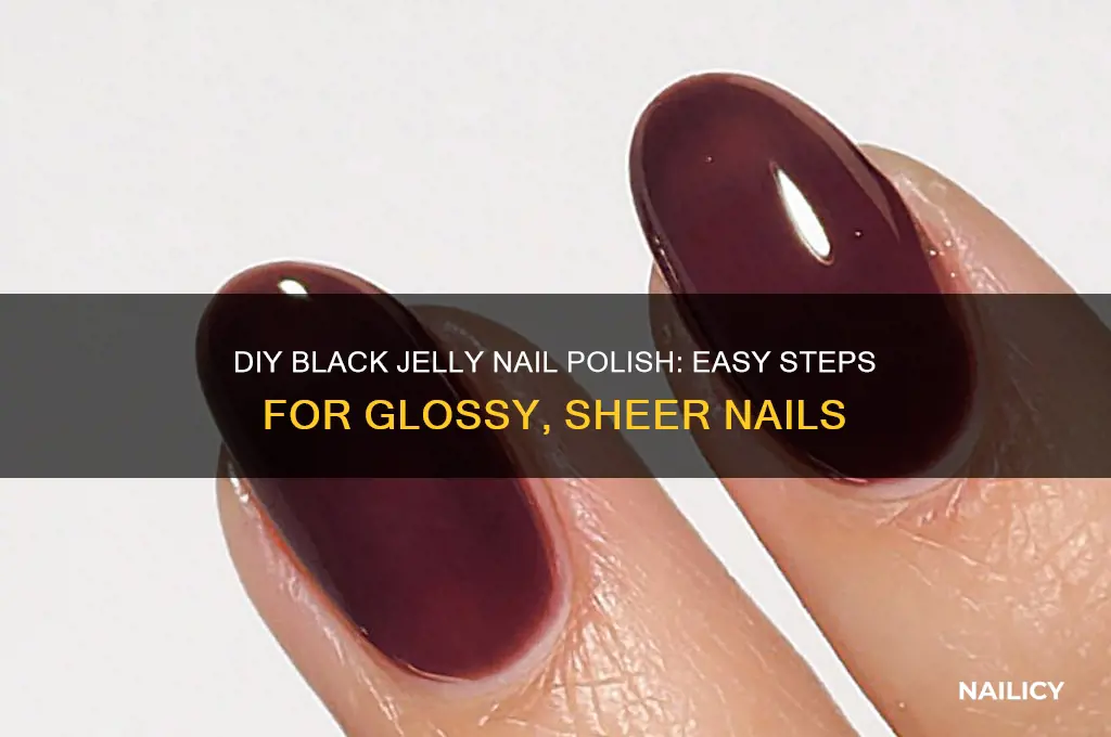 how to make black jelly nail polish