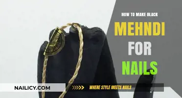 Black Mehndi Nail Art: A Simple DIY Guide