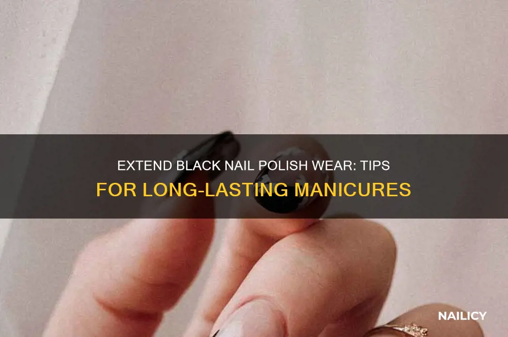 how to make black nail polish last longer