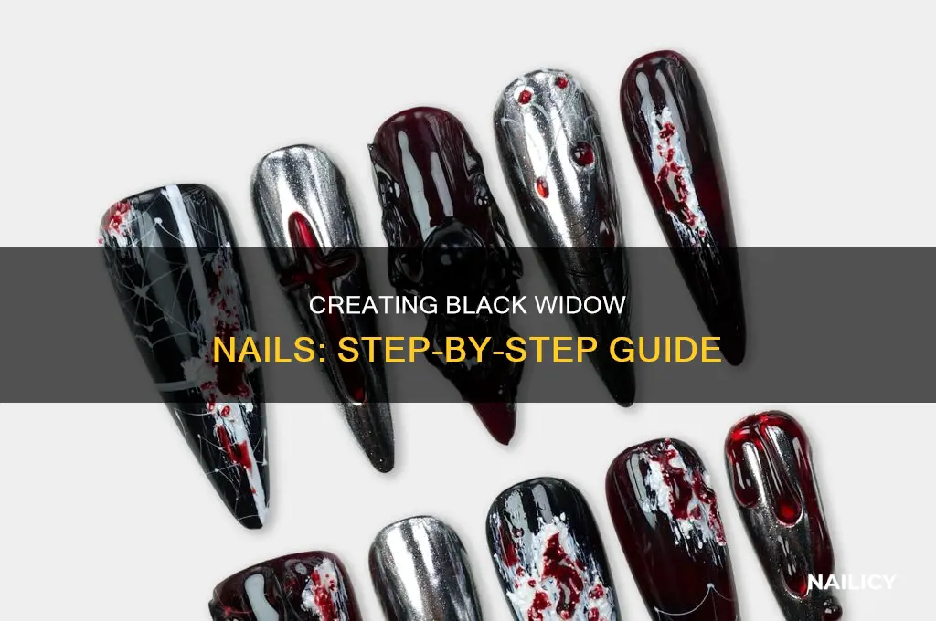 how to make black widow nails