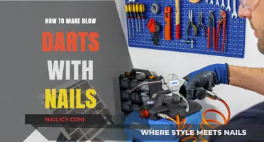 Crafting Blow Darts: Nails and Precision