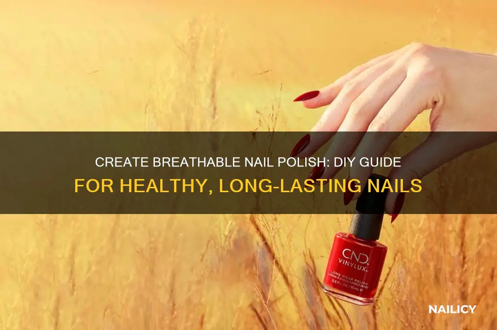 how to make breathable nail polish