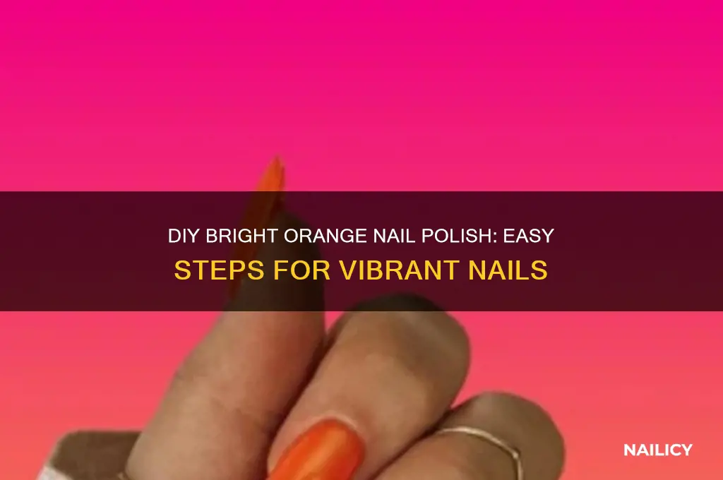 how to make bright orange nail polish