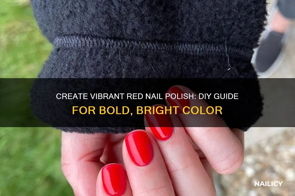 how to make bright red nail polish