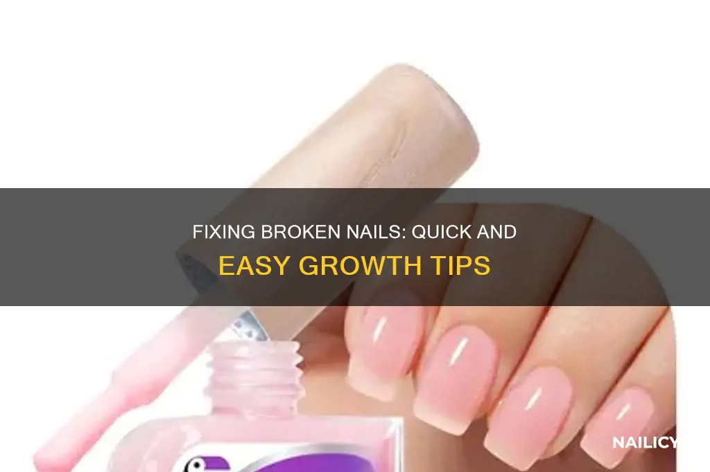 how to make broken nail grow back fast