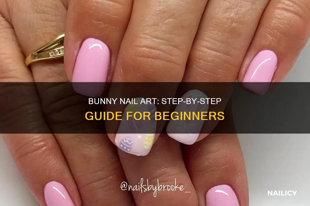 how to make bunny nail design