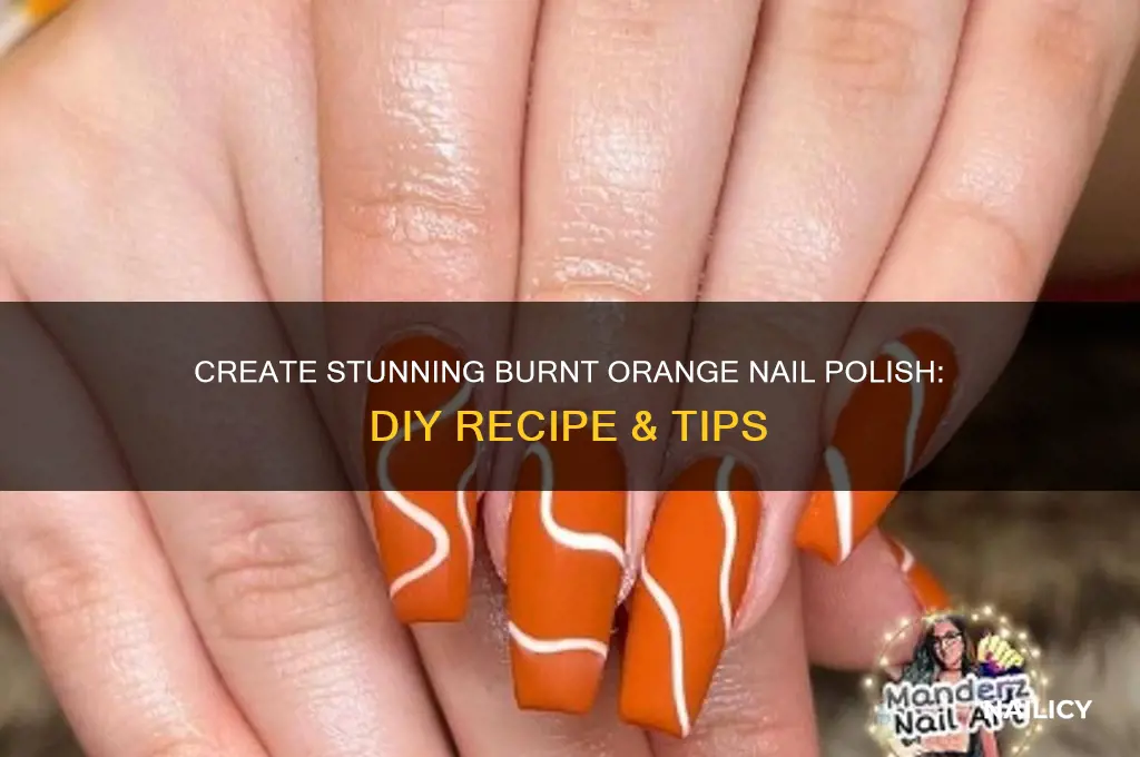 how to make burnt orange nail polish