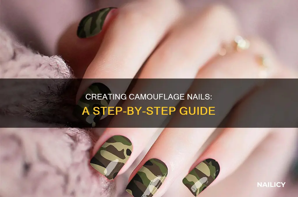 how to make camouflage nails