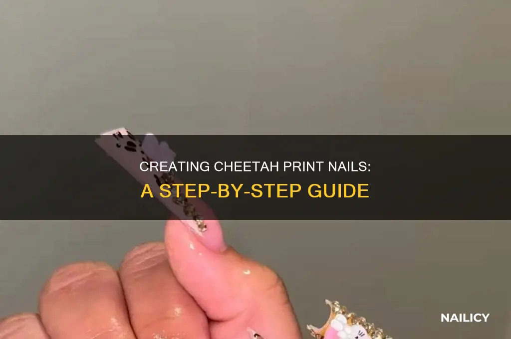 how to make cheetah print nails