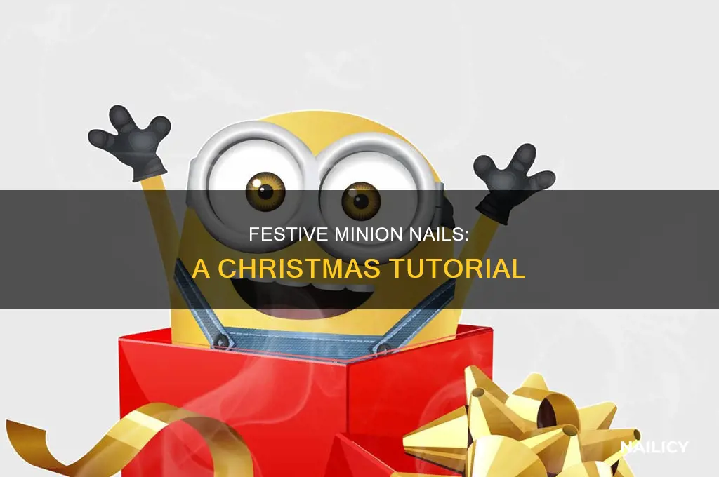 how to make christmas minion nails
