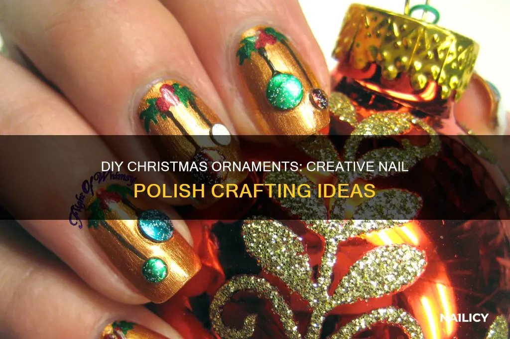 how to make christmas ornaments with nail polish