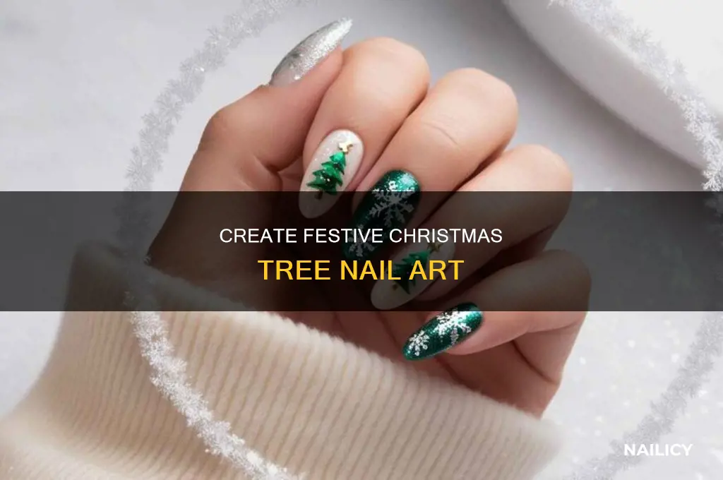 how to make christmas tree on nails