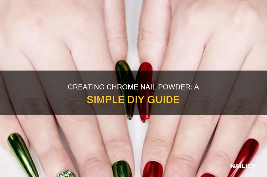 how to make chrome nail powder