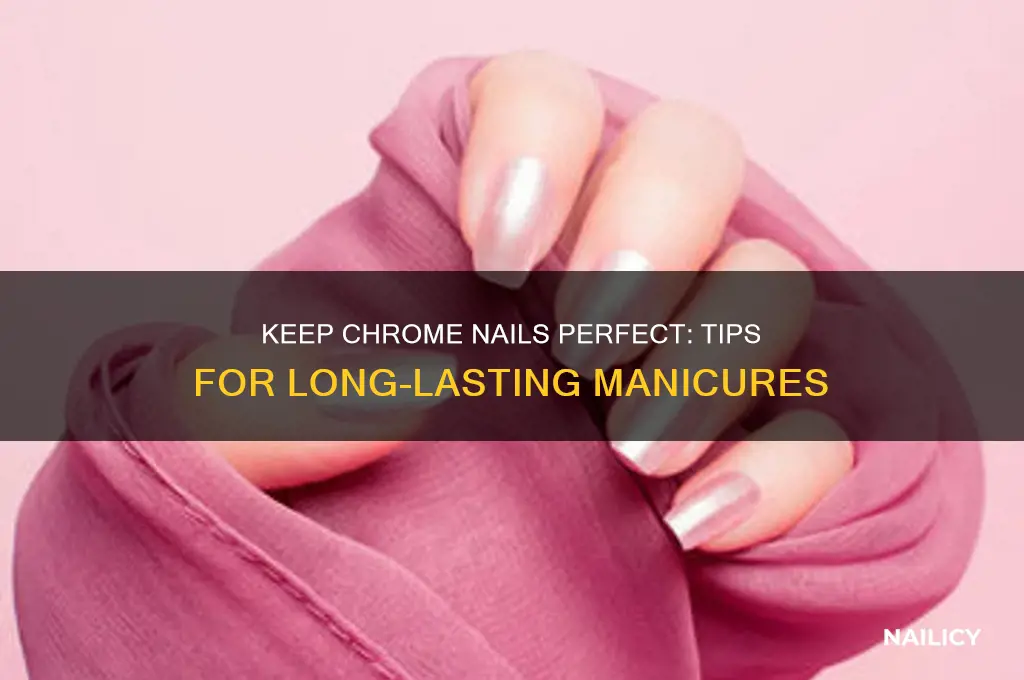 how to make chrome stay on nails