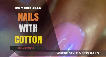 Creating Dreamy Cloud Nail Art Using Cotton